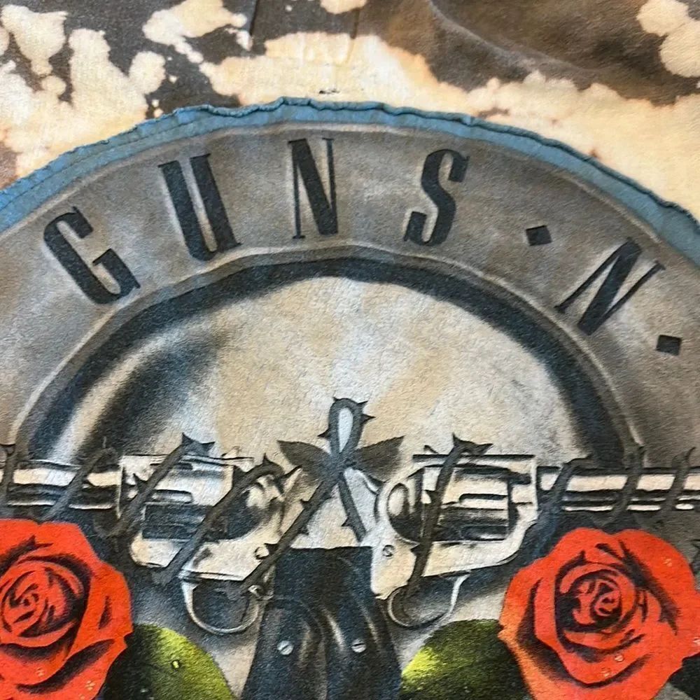 Roadie Couture Women’s Guns N' Roses Tie-Dye Distressed Sweatshirt - Picture 2 of 5
